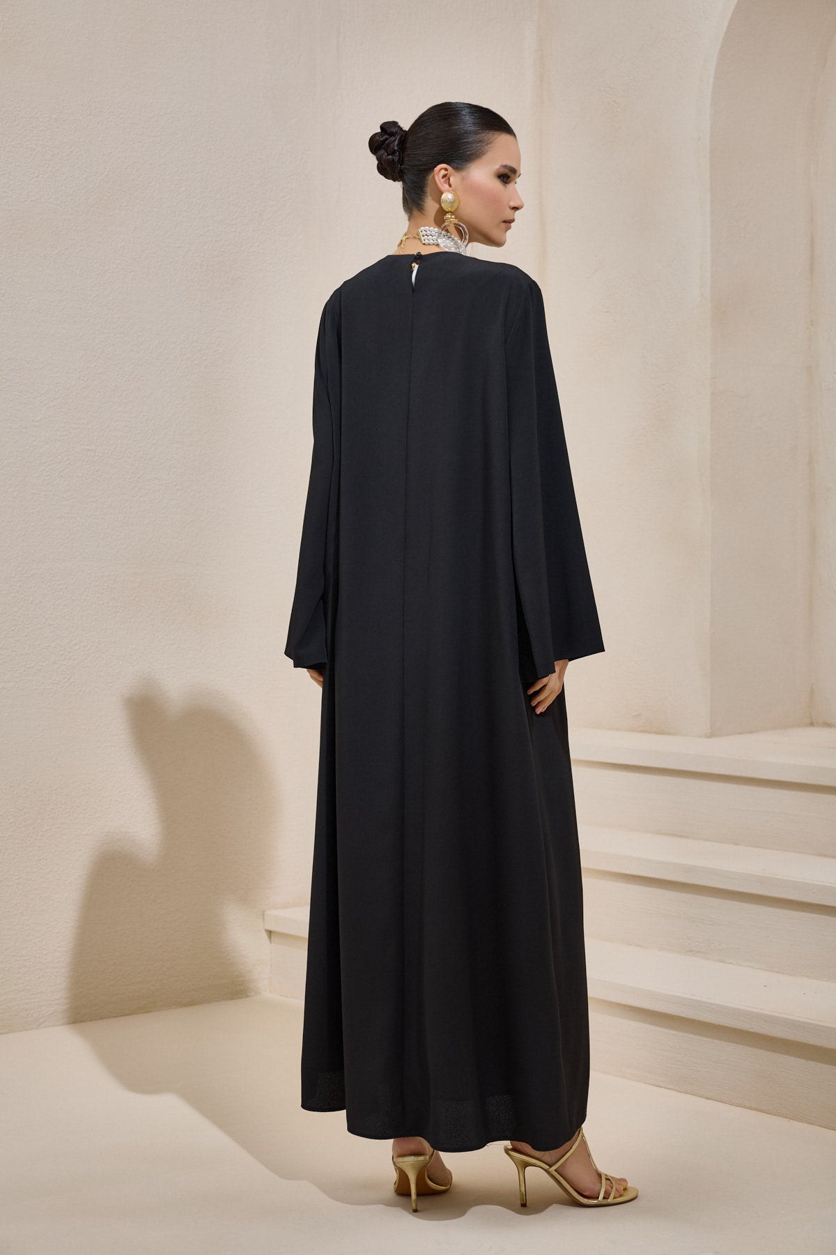 Two Piece Asymmetric Black Dress - sonafey