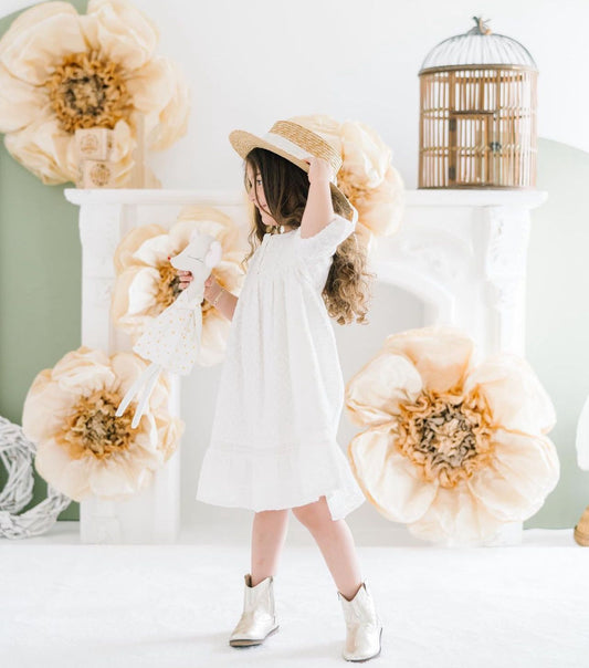 Beige Hand-Dyed Giant Tissue Paper Flower Backdrop Decoration - sonafey