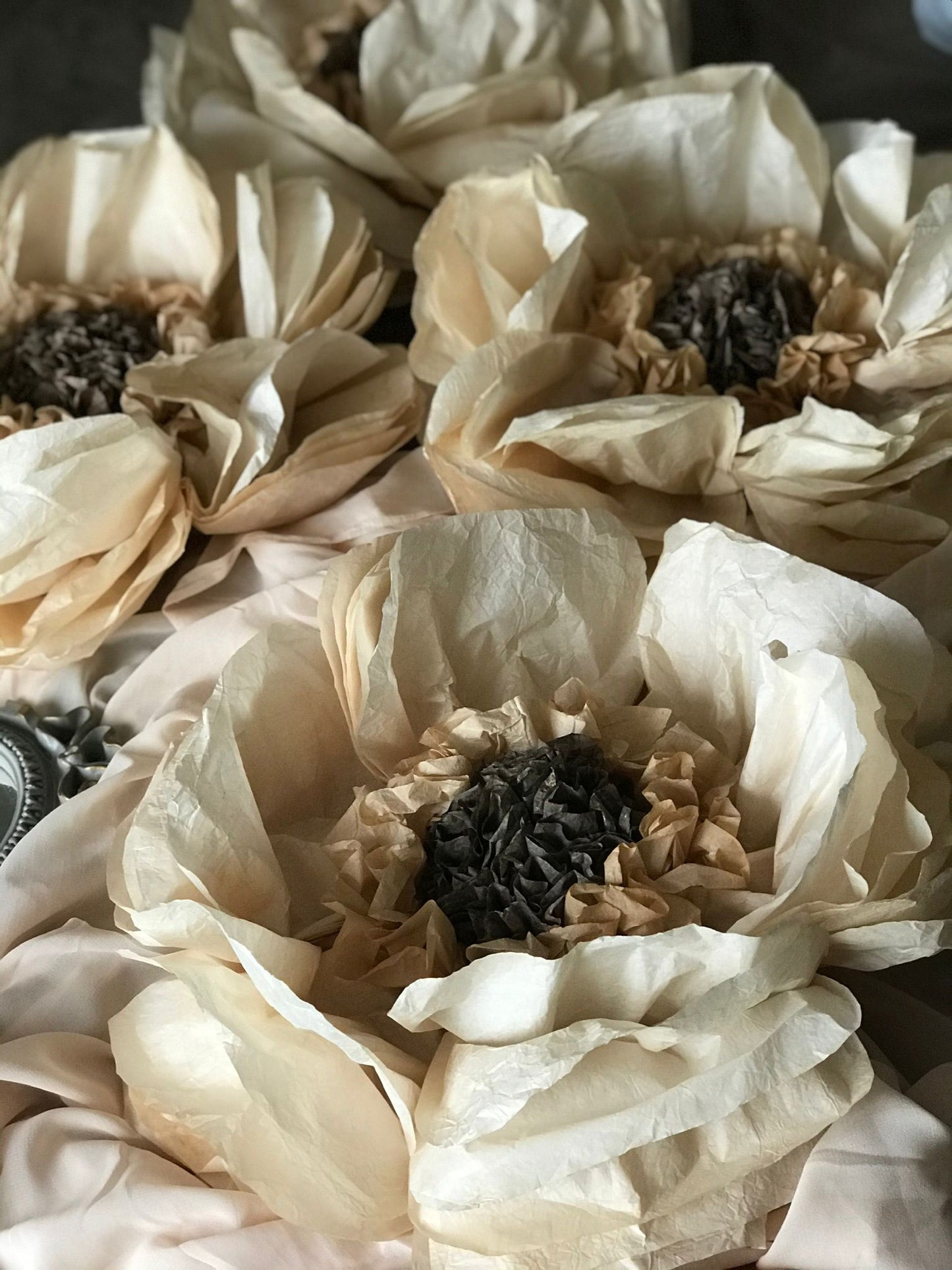 Dove Hand-Dyed Giant Tissue Paper Flower Backdrop Decoration - sonafey